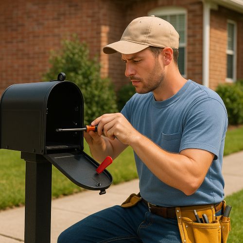 Professional mailbox repair technician in Lexington